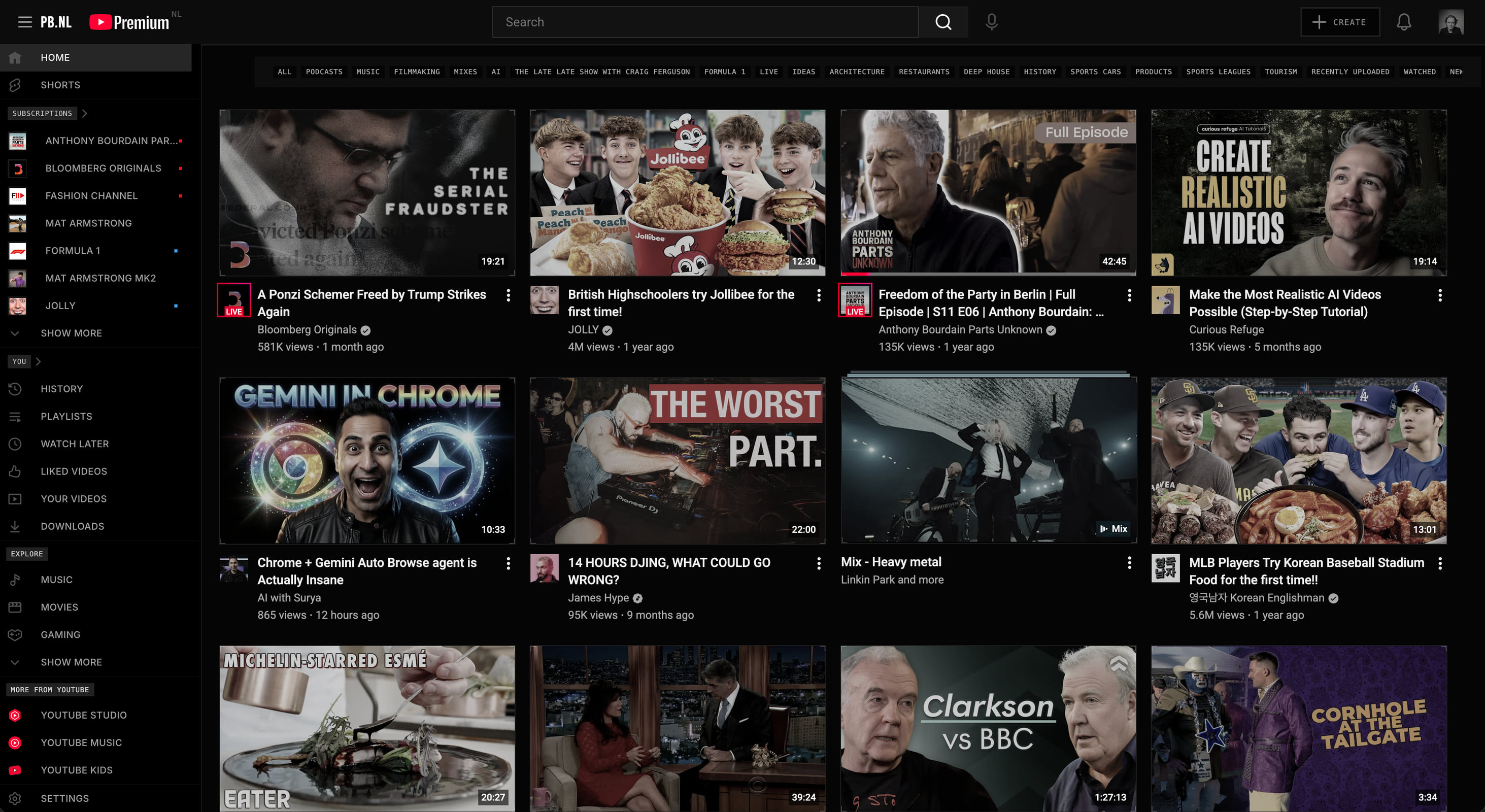 YouTube, maar dan op onze manier